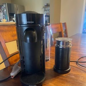 Nespresso machine with foamer